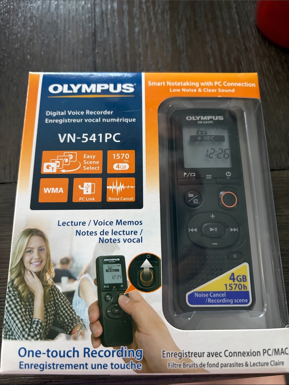 Olympus VN-541PC Digital Voice Recorder in Black